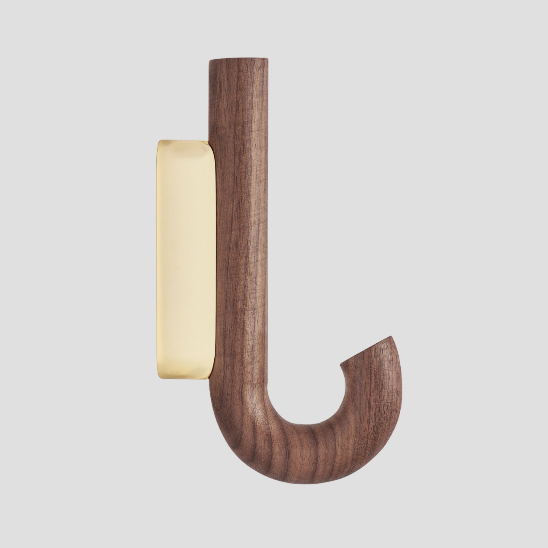 HOOK Mini, walnut brass