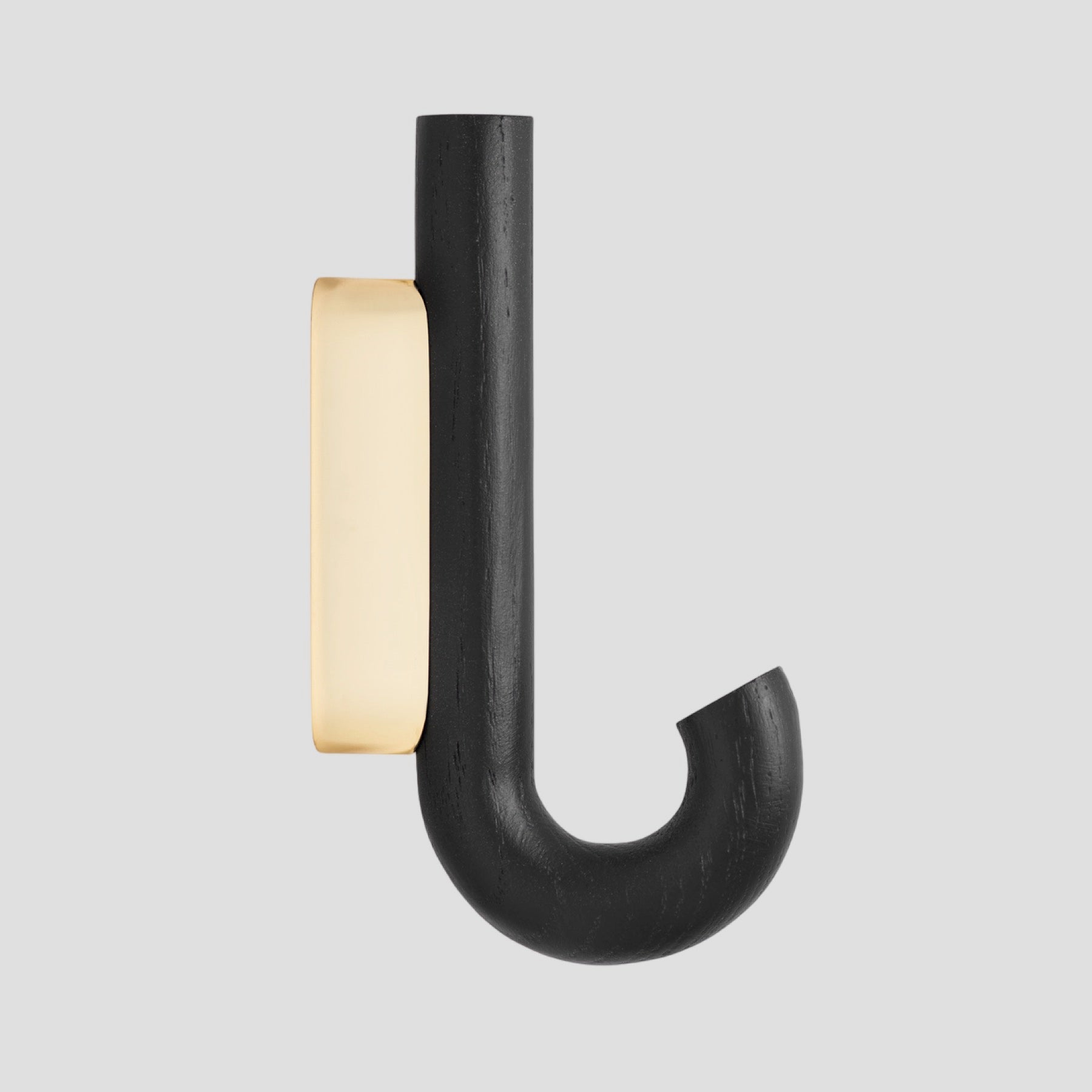 HOOK Mini, black oak brass