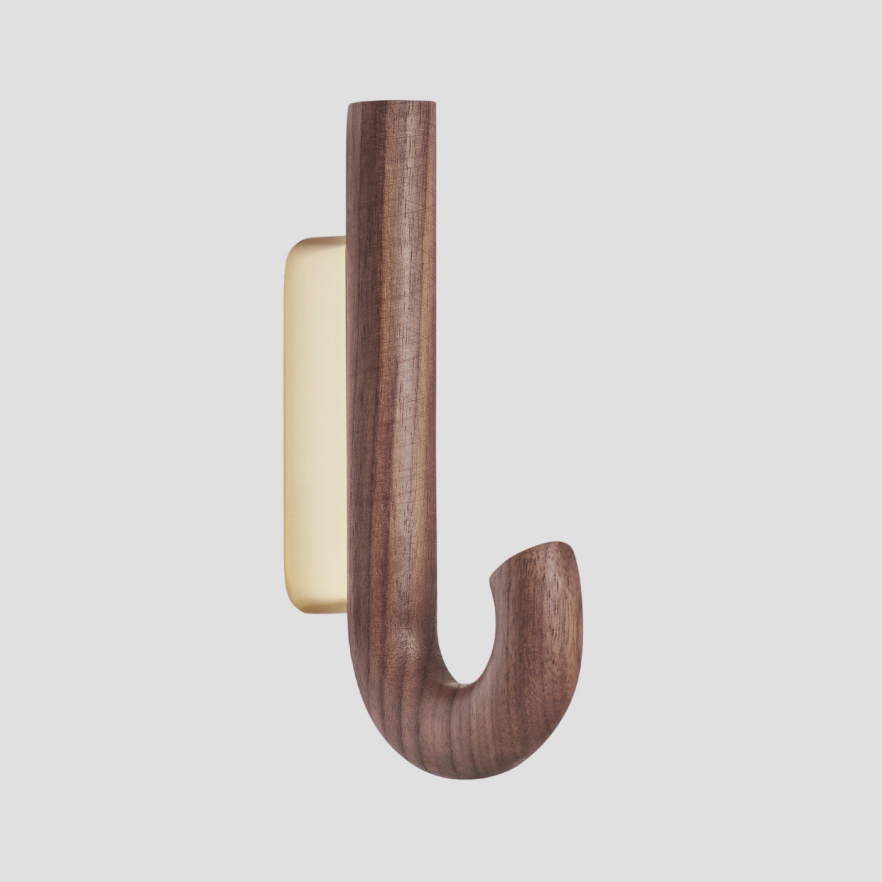 HOOK Mini, walnut brass