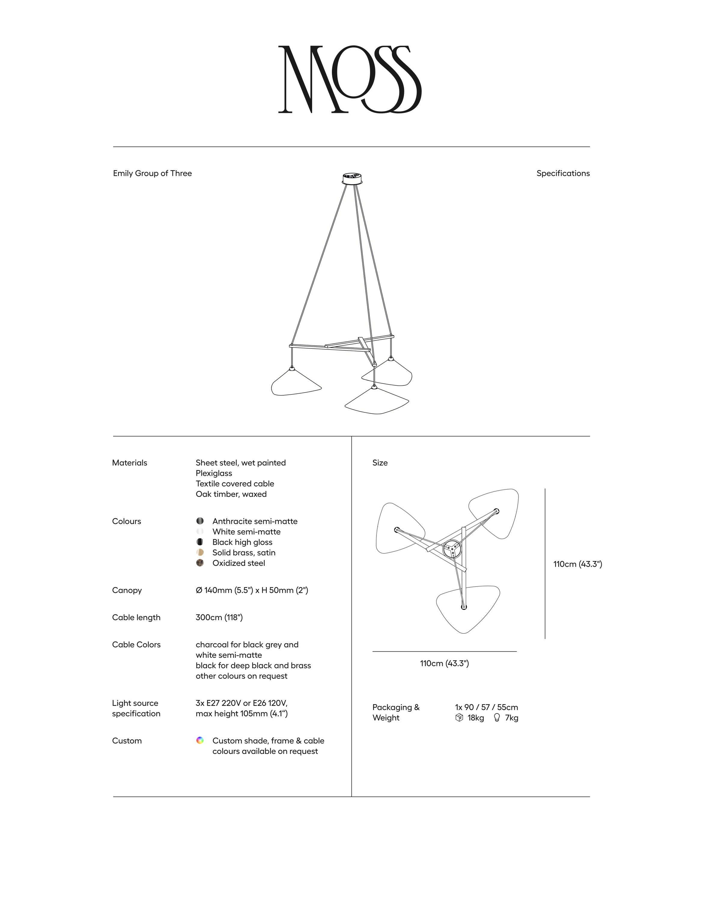 Emily Chandelier, Group of 3 - 5 Finish Options*