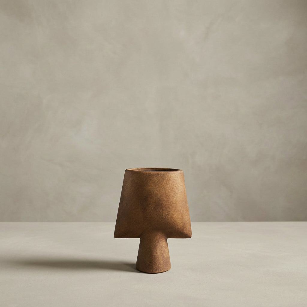 Sphere Vase Square, Mini - Ocher - 101 CPH