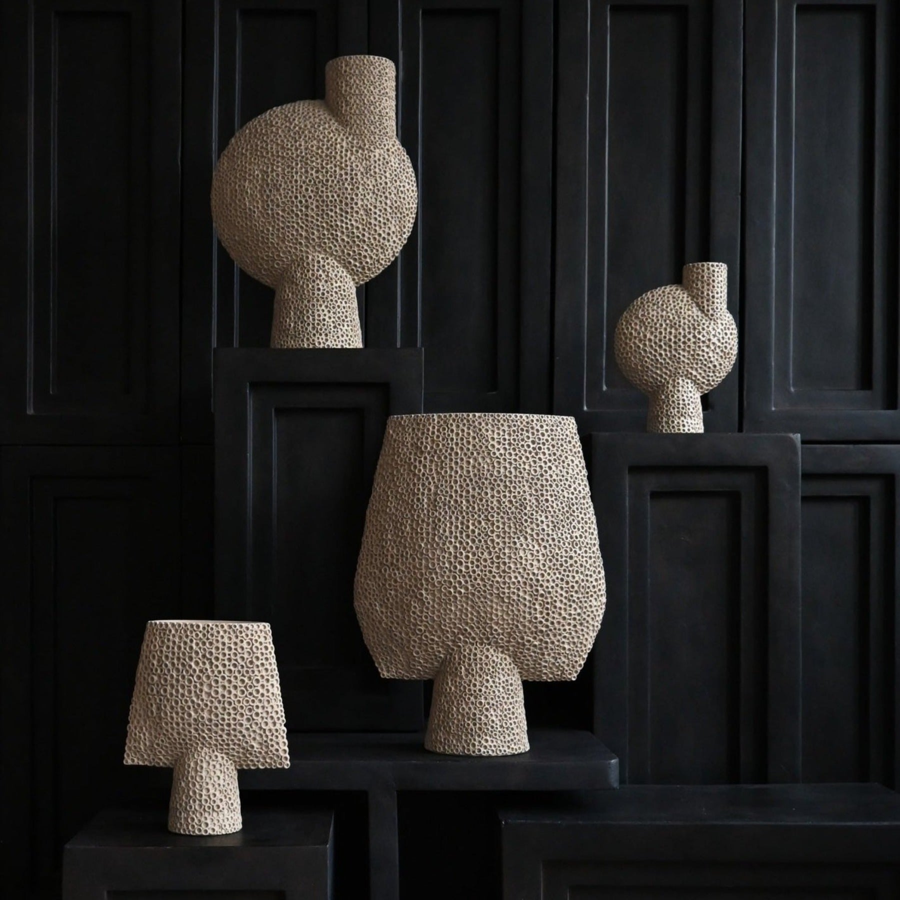花瓶・フラワースタンド 101 COPENHAGEN Sphere Vase Bubl Big 101 Copenhagen - Sphere Vase Bubl, Shisen, Big - Sand