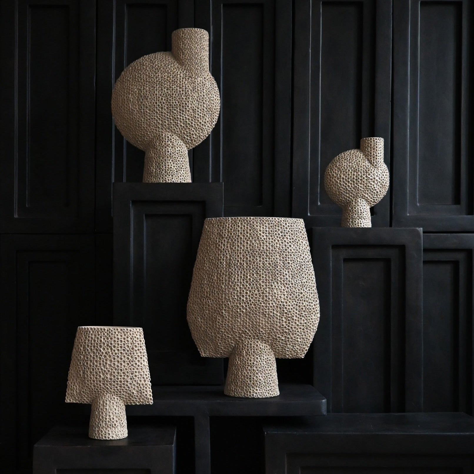 101 Copenhagen - Sphere Vase Square, Shisen, Mini - Sand
