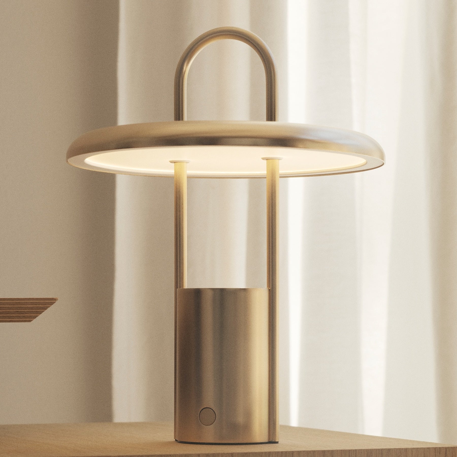 Pier portable LED lamp - Small, Brass