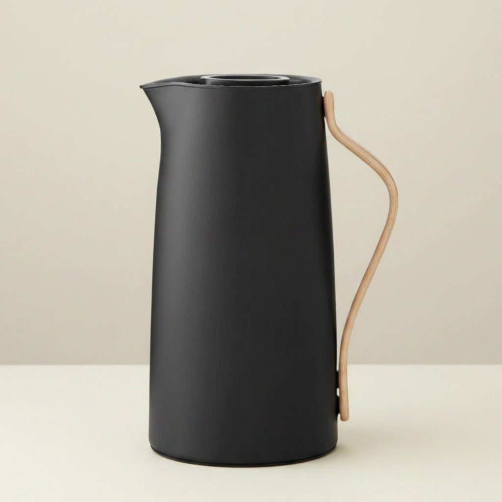 Emma vacuum jug, coffee 1.2L - Soft black