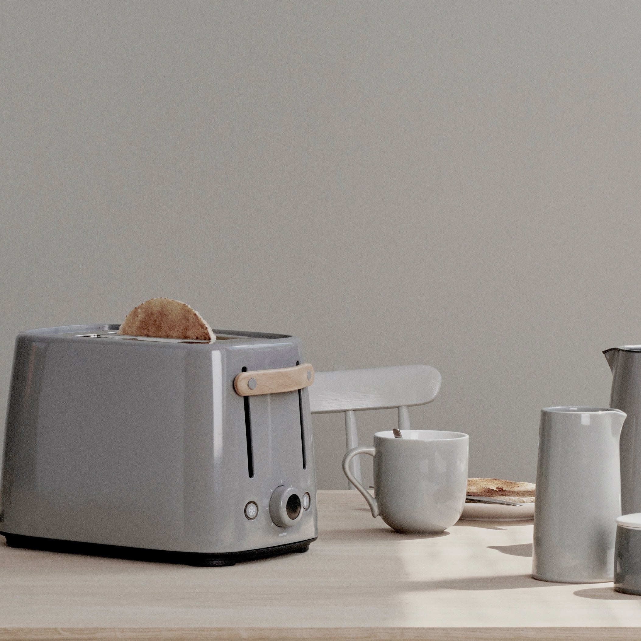 Emma coffee/latte mug, grey - set of 2