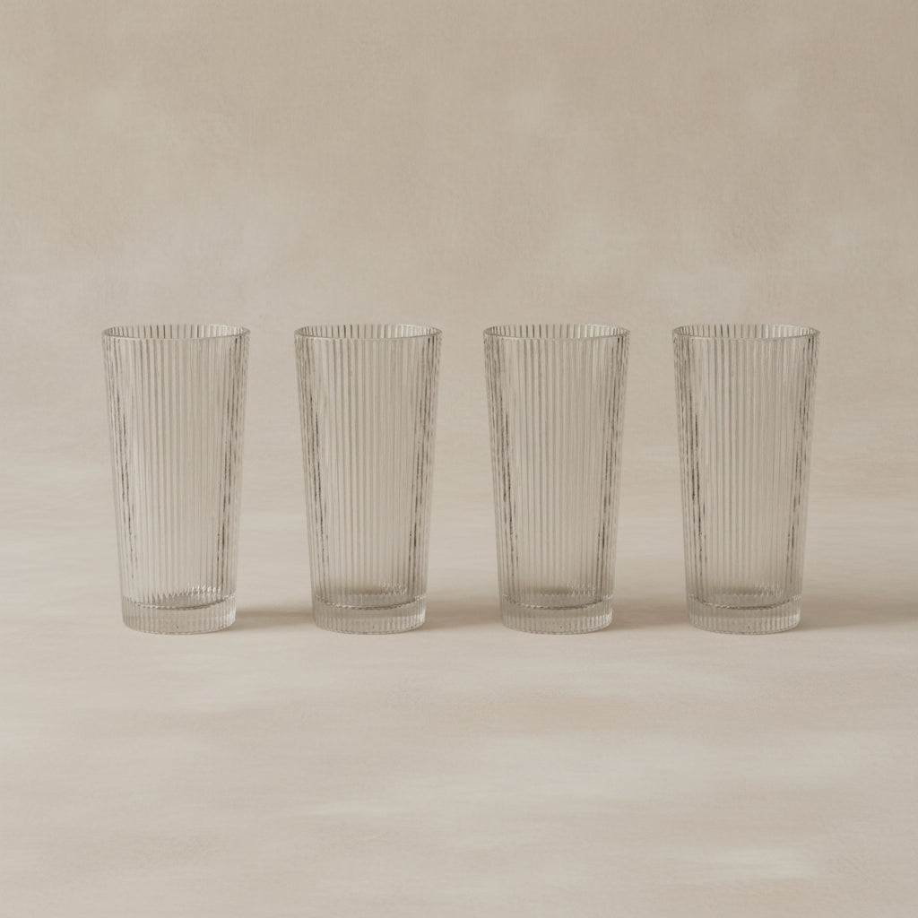 Pilastro long drinking glasses, set of 4
