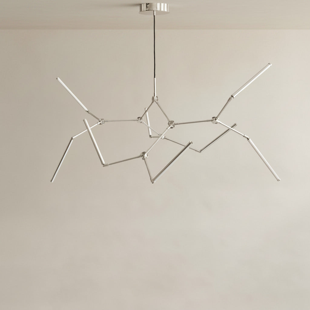 Stick Chandelier - Chrome