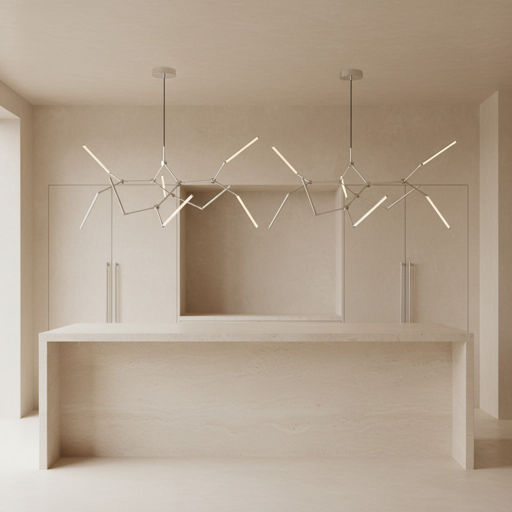 Stick Chandelier - Chrome
