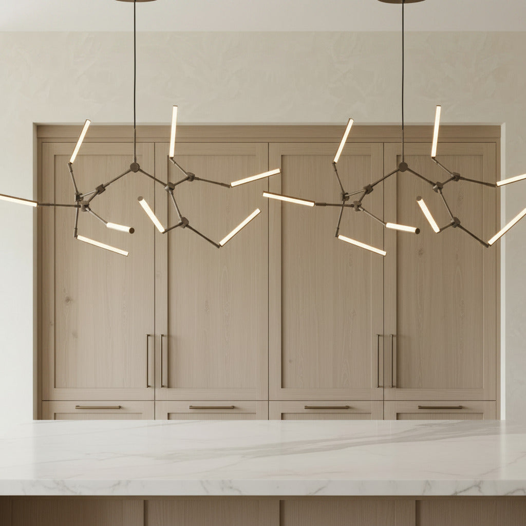 Stick Chandelier Mini - Bronze