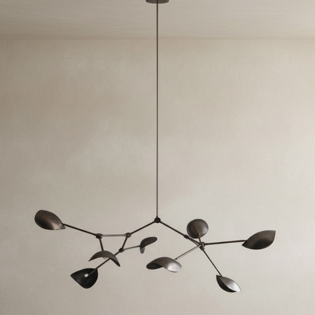 Stingray Chandelier Grande - Bronze with Rods