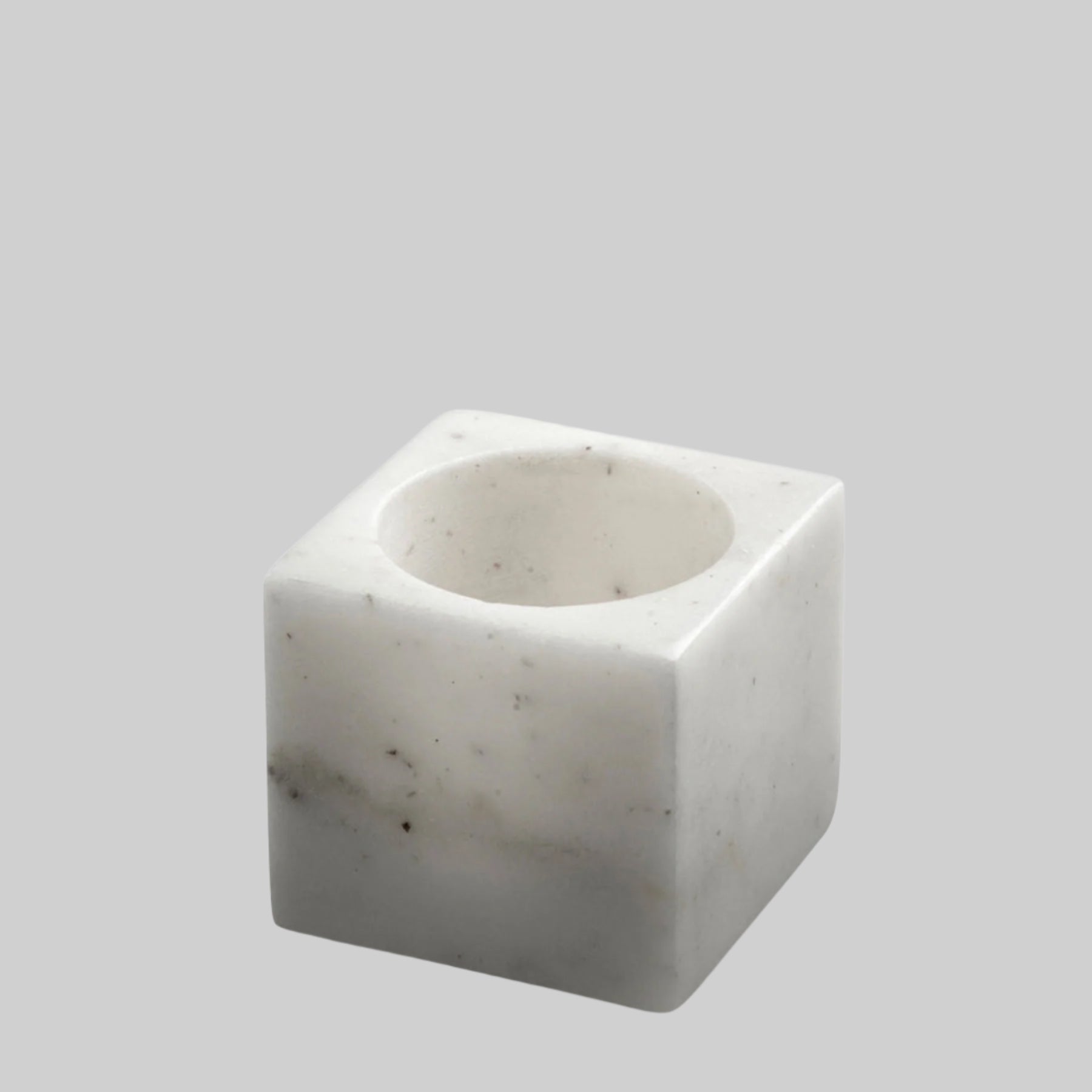 Marblelous Tea Light Holder - white