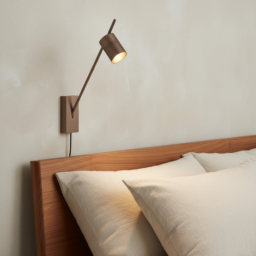 Aude Wall Lamp with Plug & Switch on Cord - 4 Finish Options *Made to Order