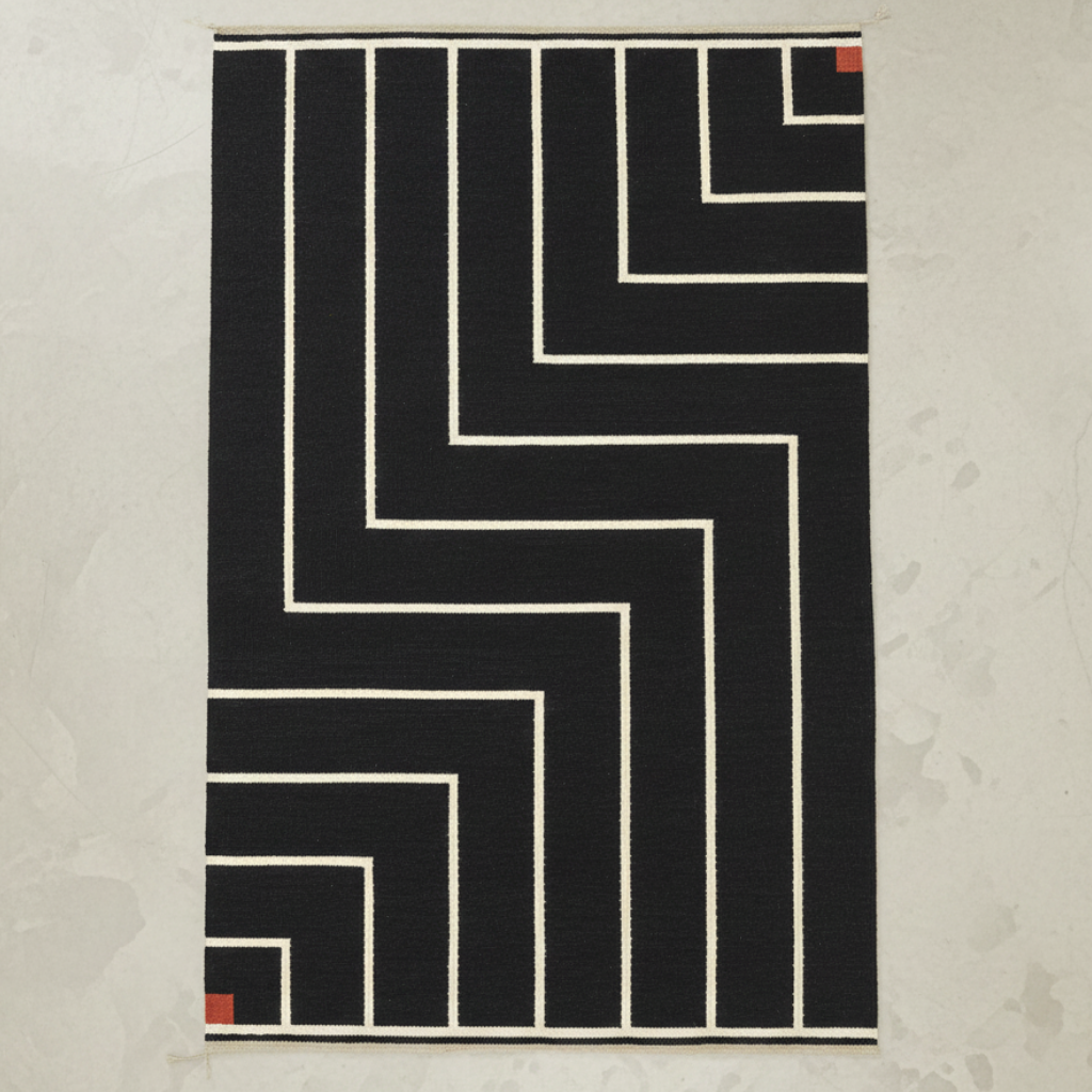 Vibeke Klint Rug VK-1, Black - 3 Standard Sizes