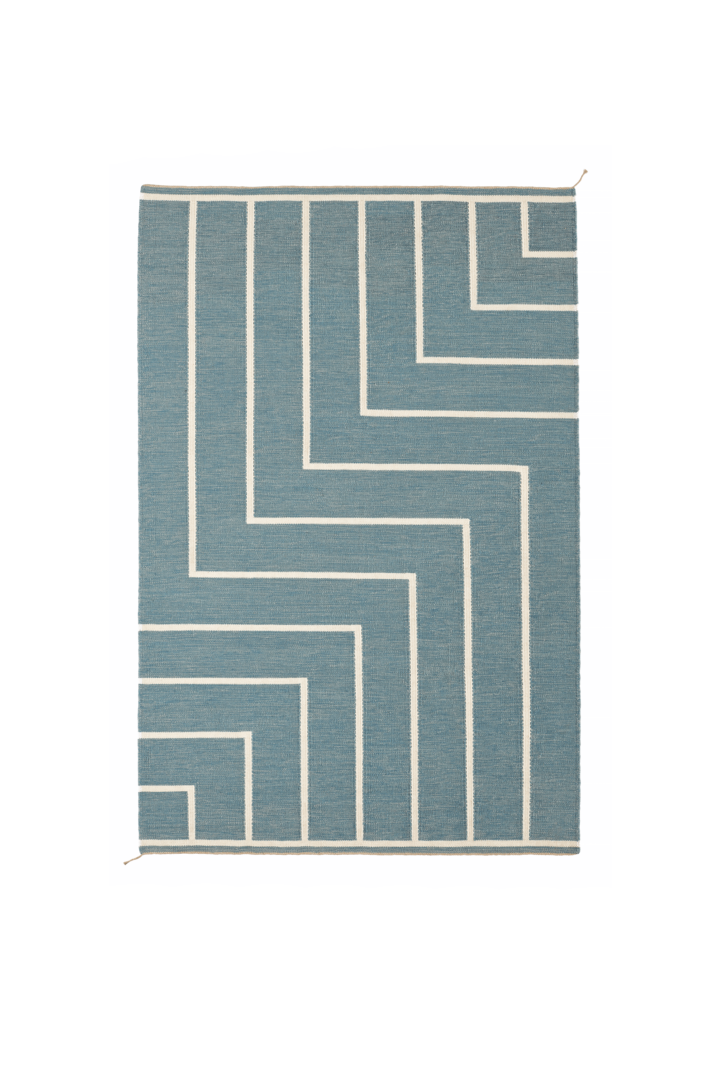 Vibeke Klint Rug VK-1 light blue/white 160 x 248 cm