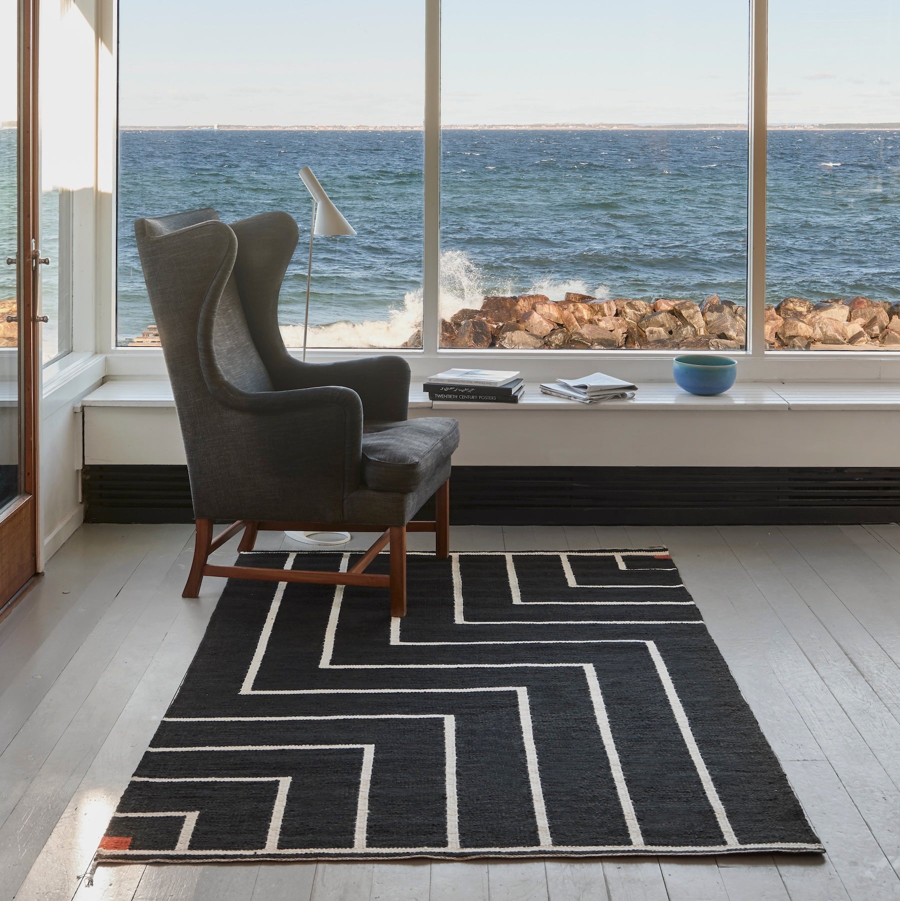 Vibeke Klint Rug VK-1, Black - 3 Standard Sizes