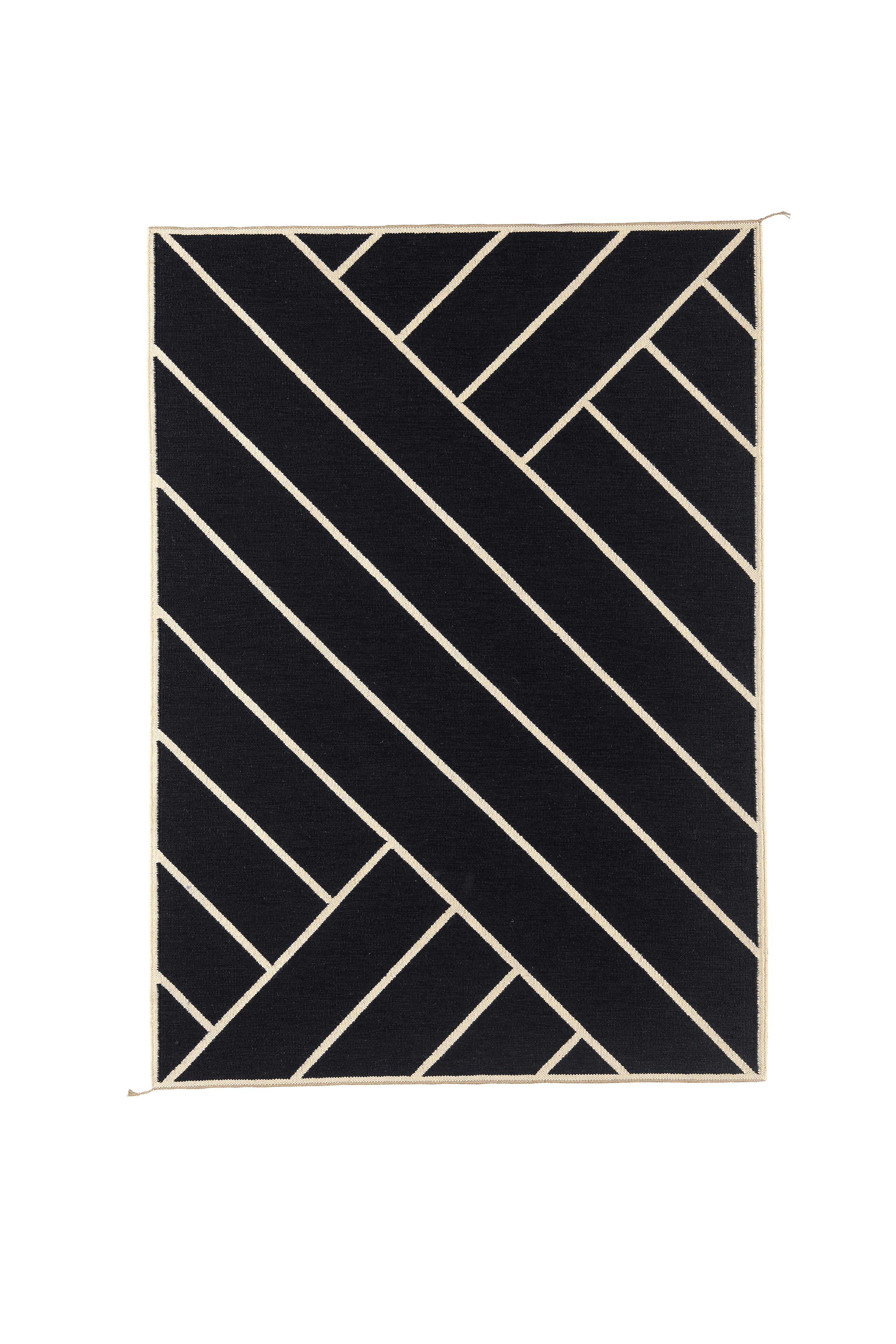 Vibeke Klint Rug VK-2 black/white 140 x 200 cm
