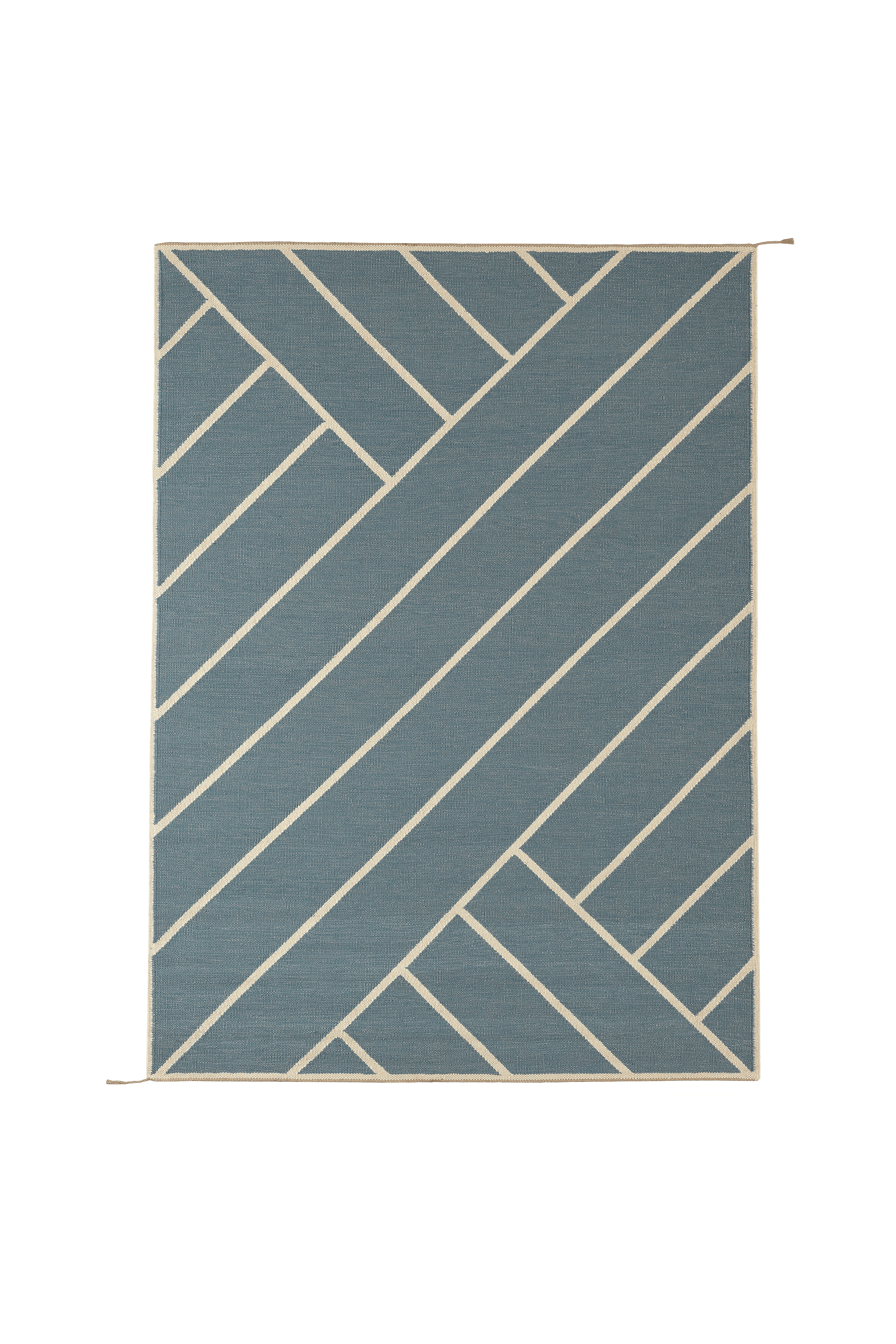 Vibeke Klint Rug VK-2 light blue/white 140 x 200 cm