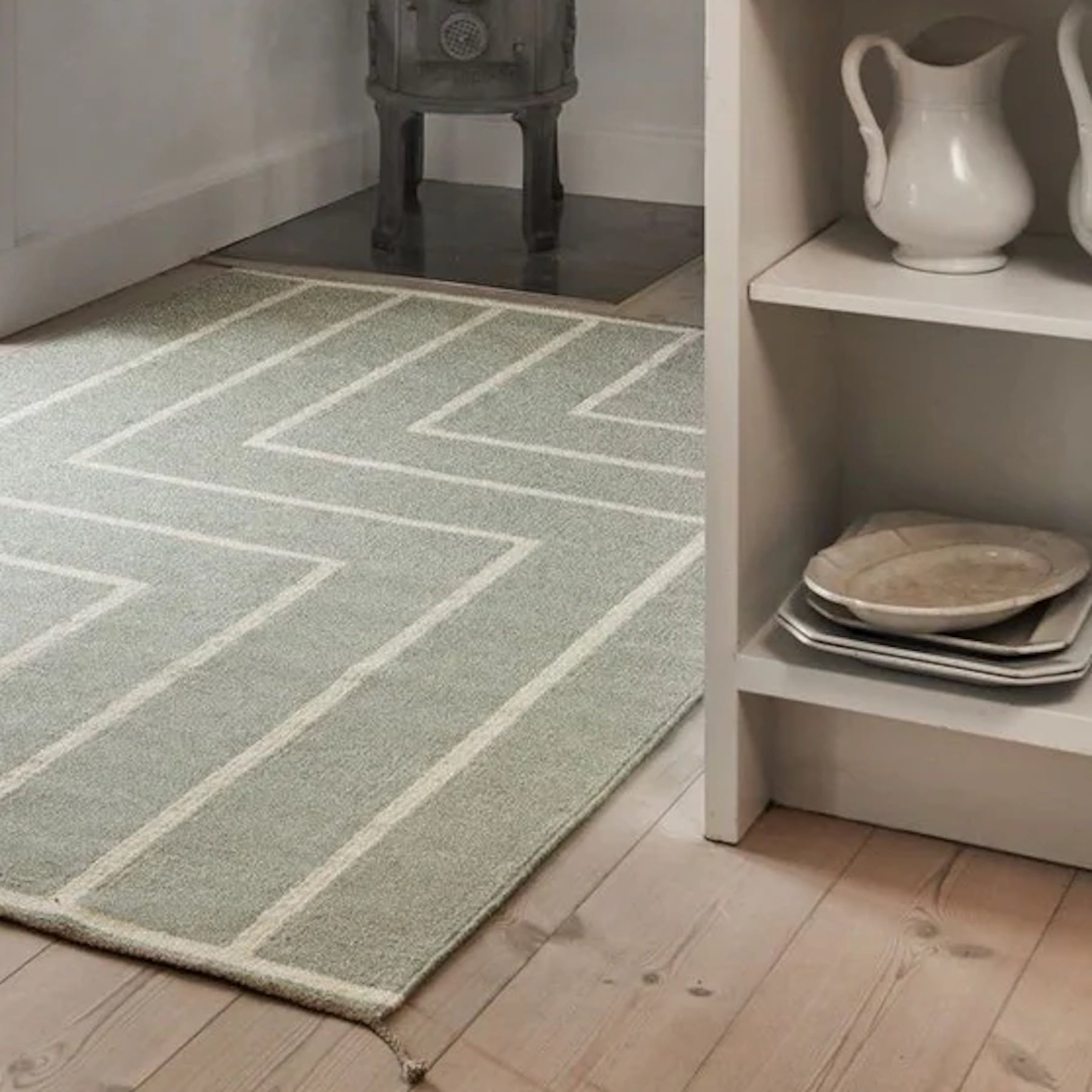 Vibeke Klint Rug VK-1, Light Olive - 3 Standard Sizes