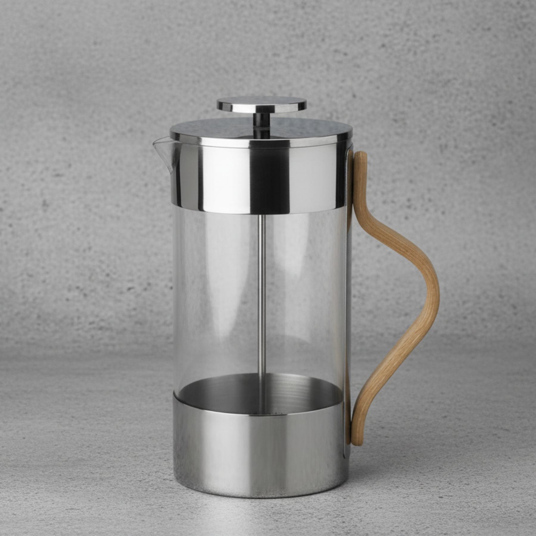 Emma French Press in Steel 1l.