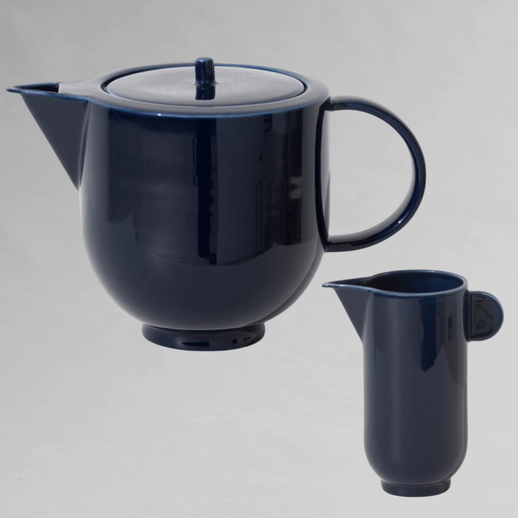 YOKO teapot , dark navy blue