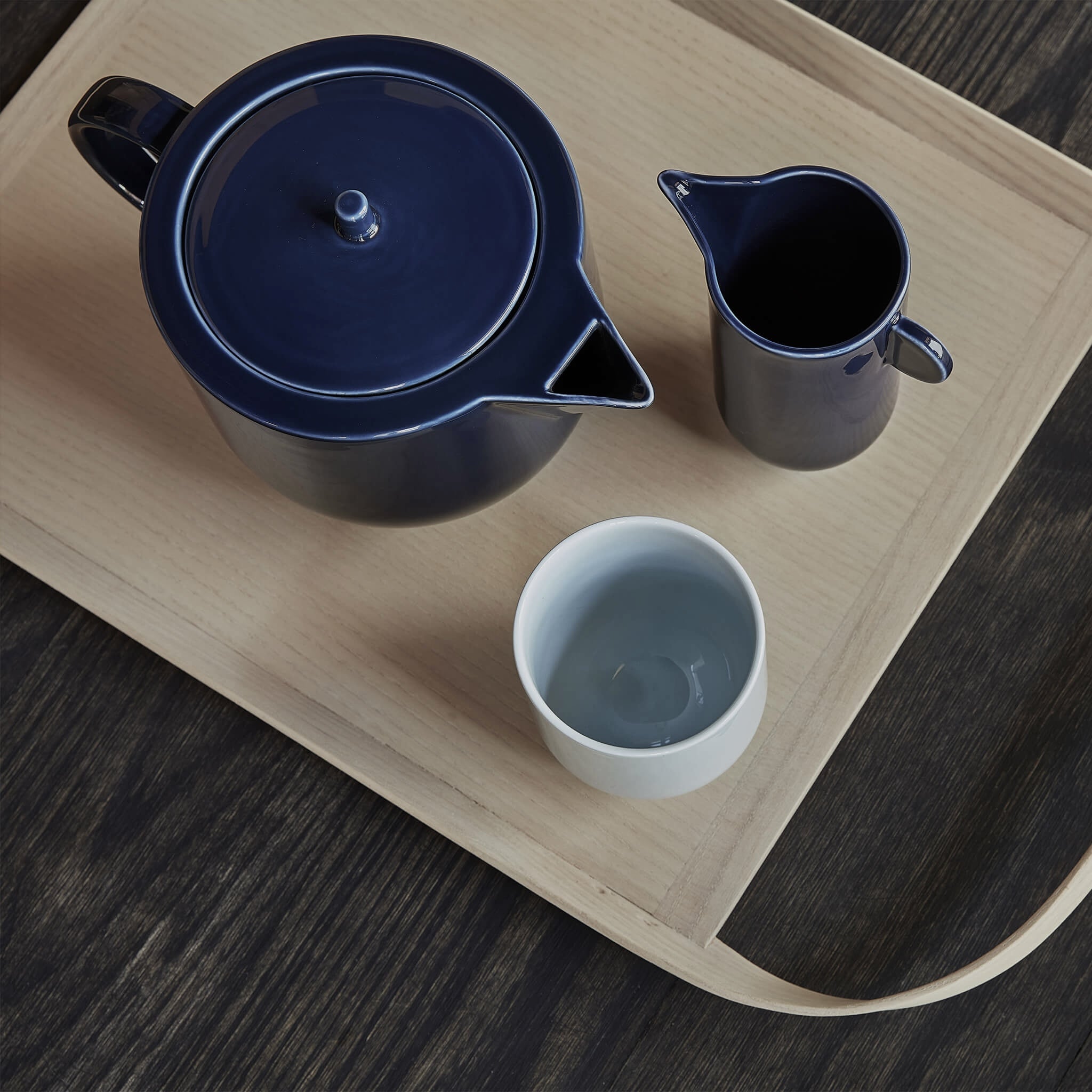 YOKO teapot , dark navy blue