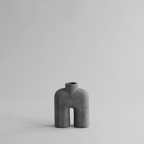 Cobra Vase Tall, Mini - Dark Grey