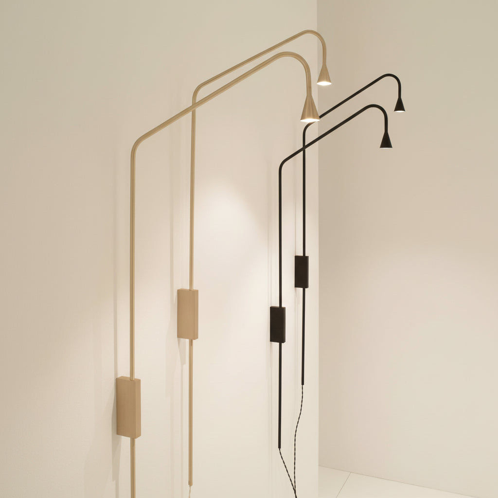 Austere Wall Lamp with Plug - 7 Finish Options*