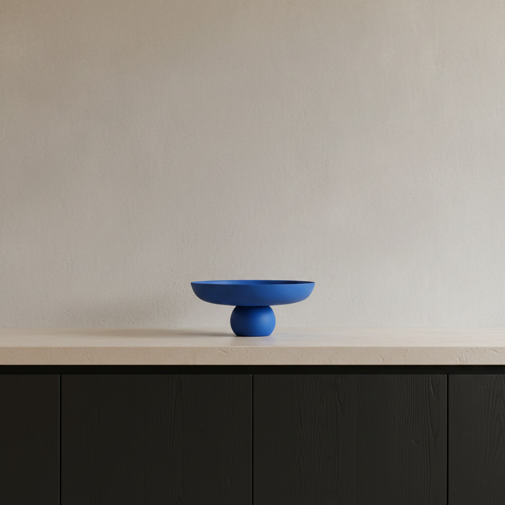 Baburu Bowl Big – Marrakech Blue in Limewash Kitchen