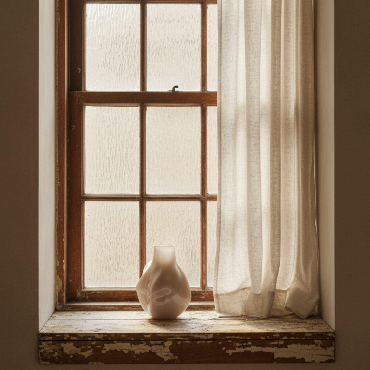 Bakku Vase on Window Ledge