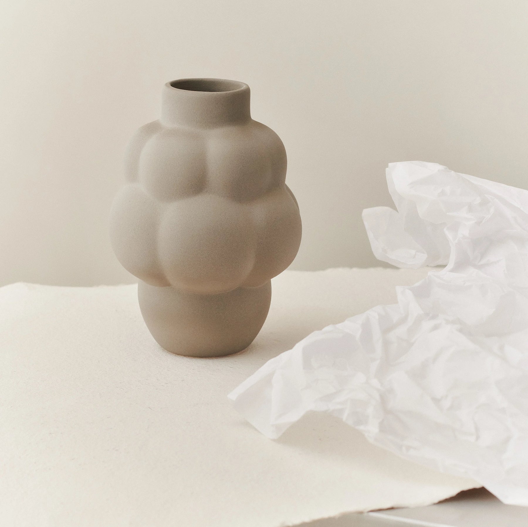 Balloon Vase 04 Petit Sanded Grey