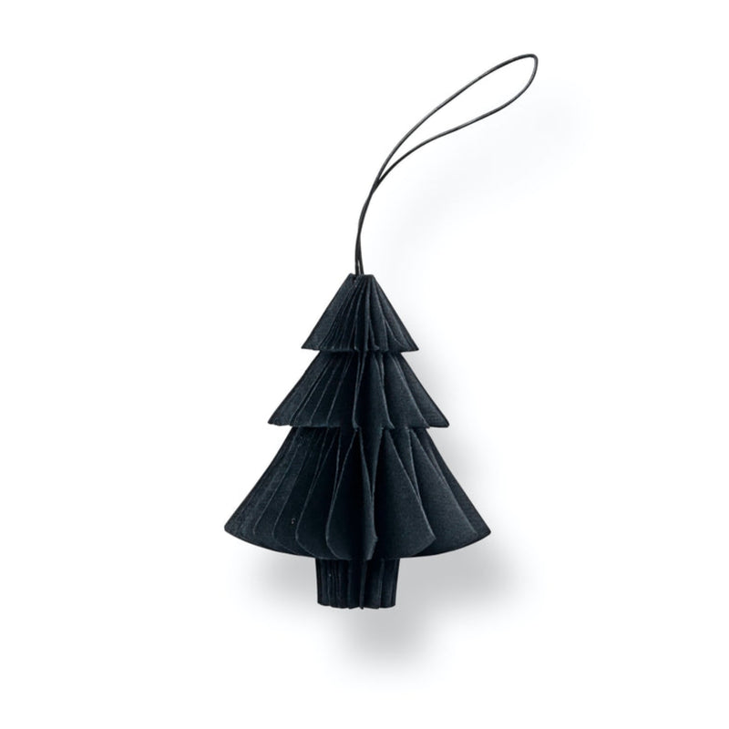SUSTAIN folded ornament, tree black. (box of 12)