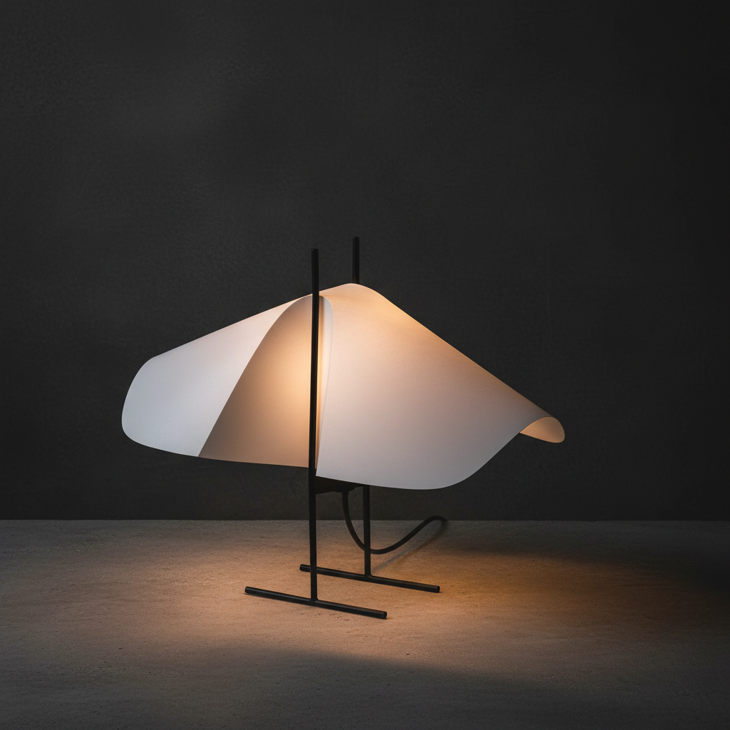 Cho Table Light illuminated on dark background