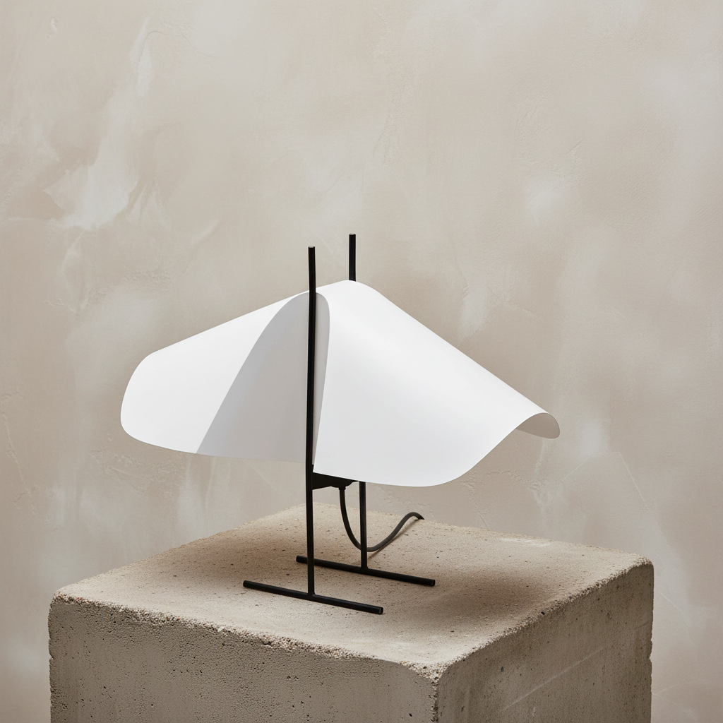 Cho Table Light off on limewash background