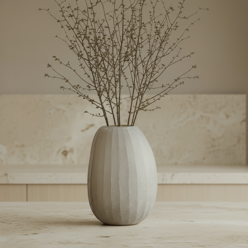 Organic vase 04 - sand