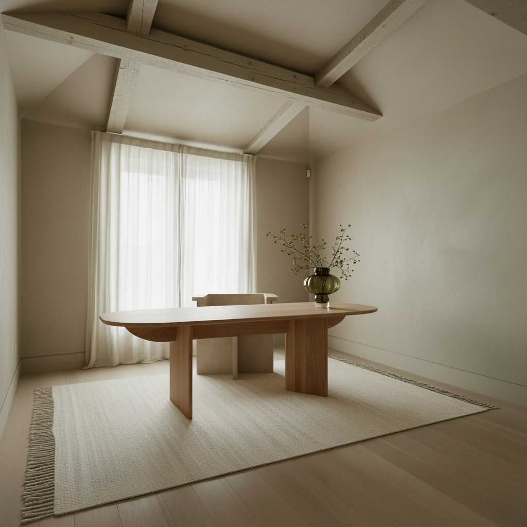 Complete home office with Balloon Vase 08 Olive