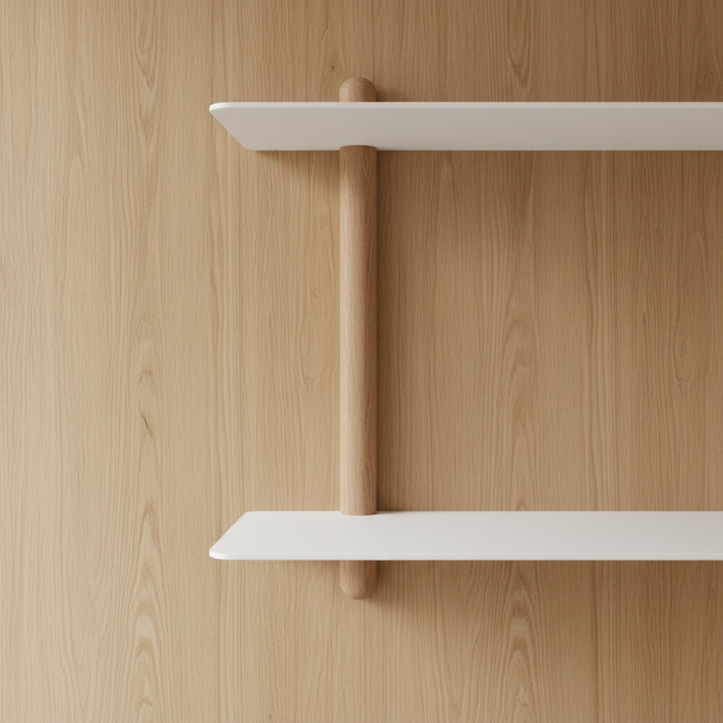 NIVO Shelf Large F - light oak / white