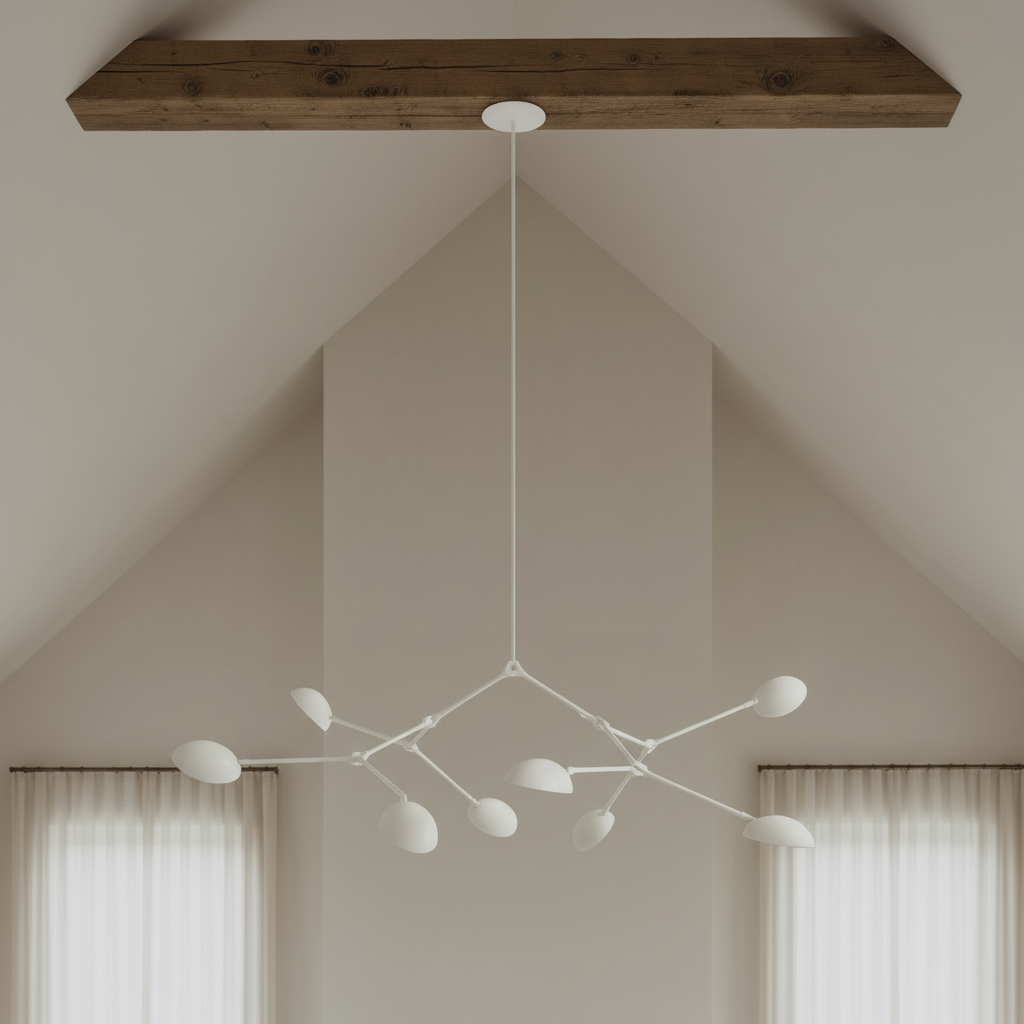 Drop Chandelier - White