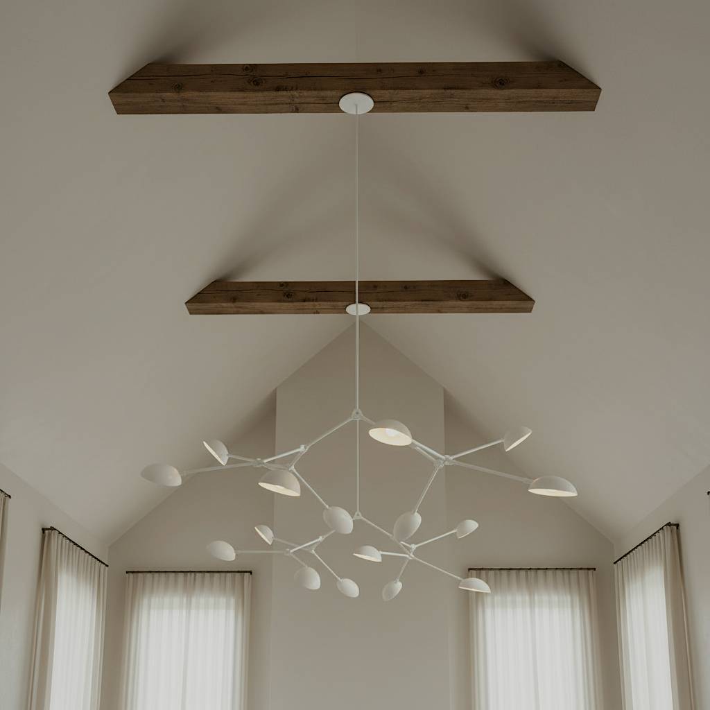 Drop Chandelier - White