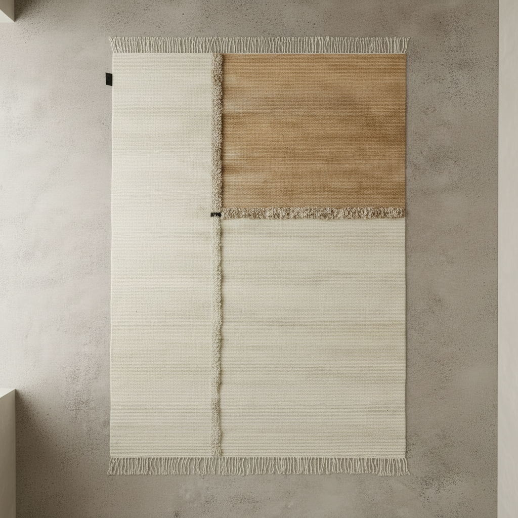 E-1027 — Flat Lay Downview, Concrete & Limewash Scene