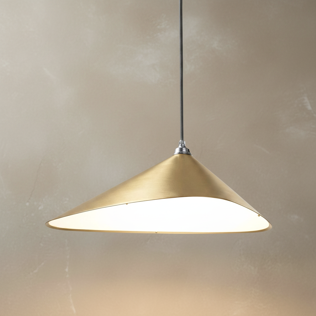 Emily I Gold Pendant – Limewash Background