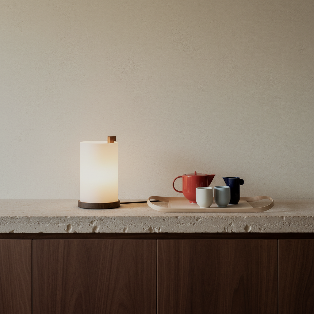 ENSO Table Lamp - Dark Oiled Oak