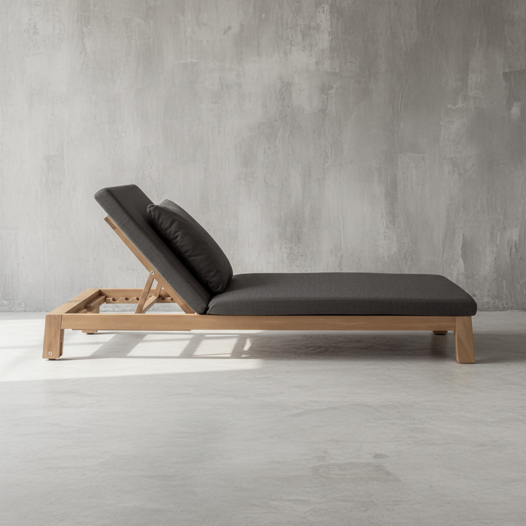 GIJS Outdoor Sunlounger in Teak by Piet Boon