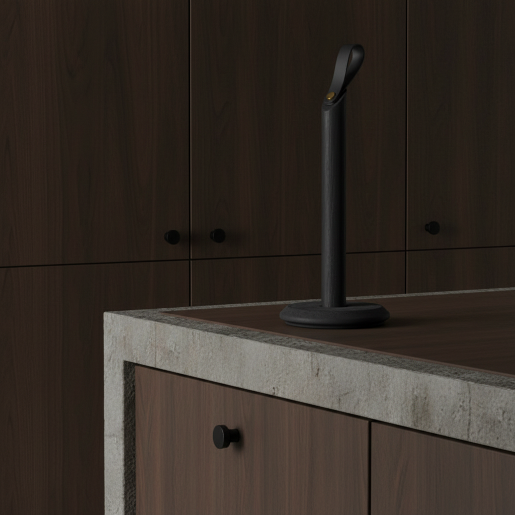 Grab Paper Towel Holder in Dark Kitchen