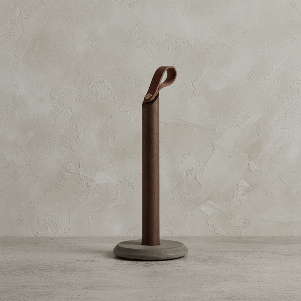 Grab kitchen roll holder, smoked oak