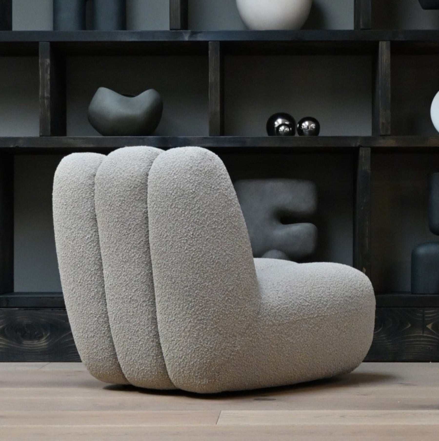 Toe Chair - Smoked Sand Bouclé