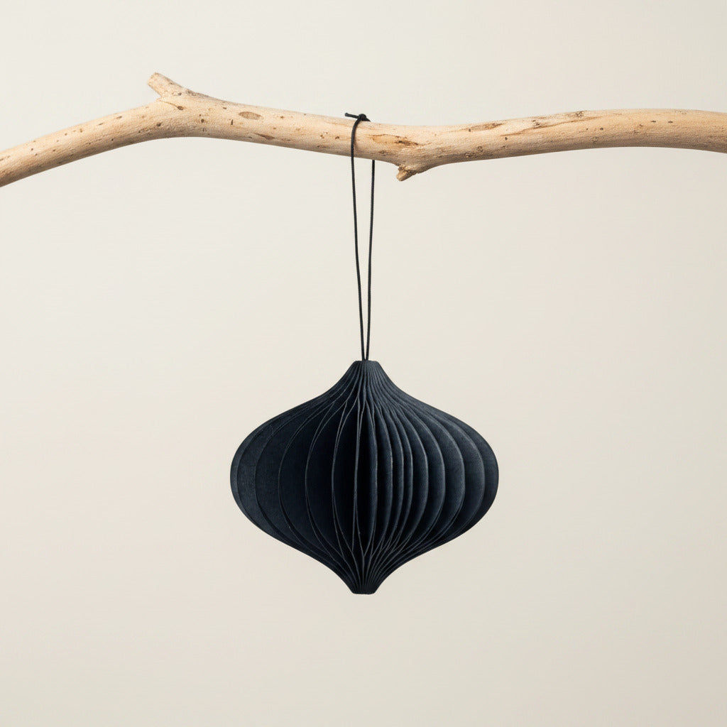SUSTAIN folding ornament, onion black (box of 6)