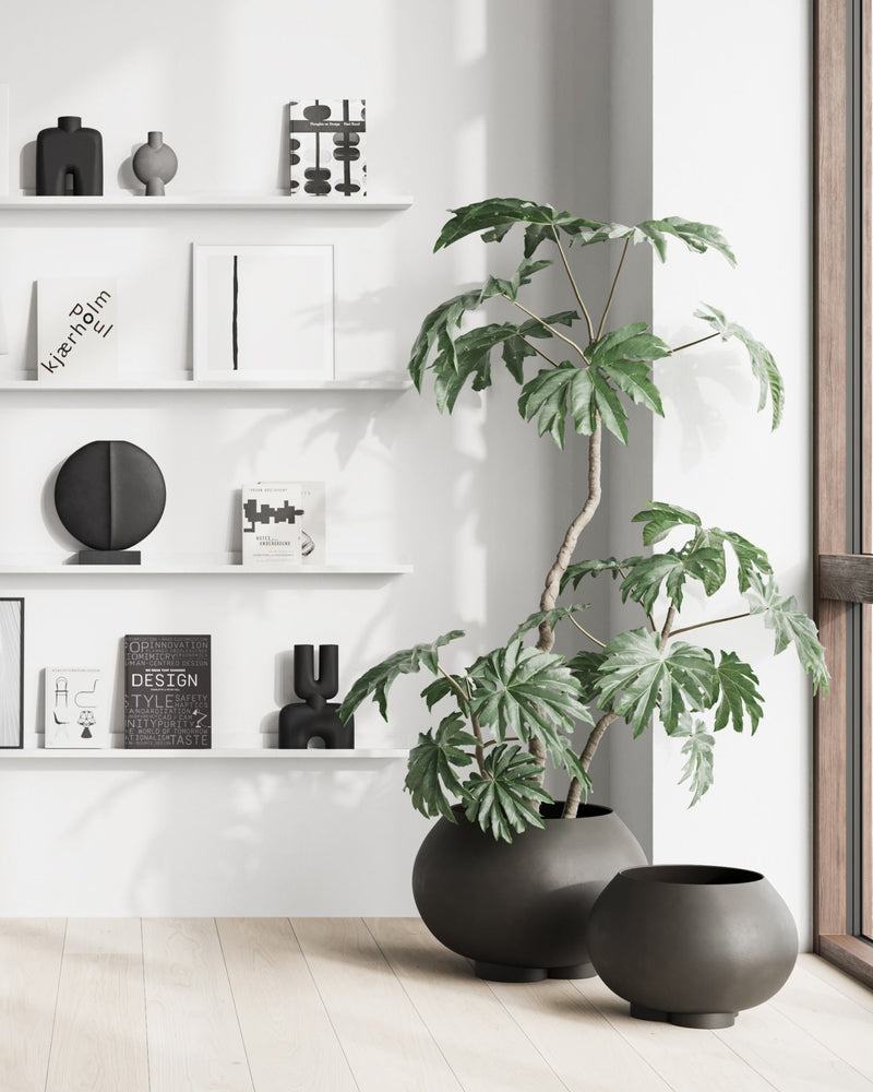 Urchin Plant Pot, Medio - Coffee - 101 CPH