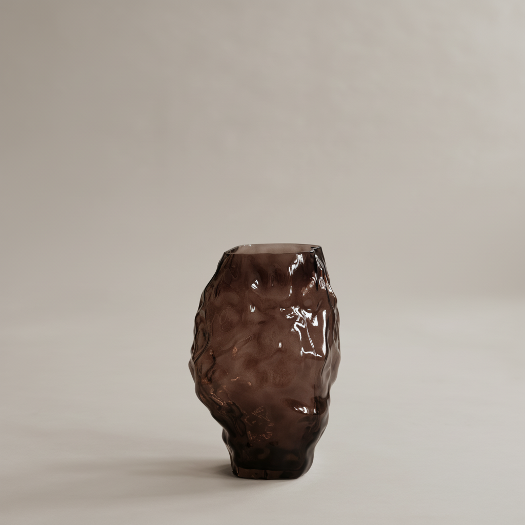 Katachi Vase Medio Smoked Forest - Angle 1