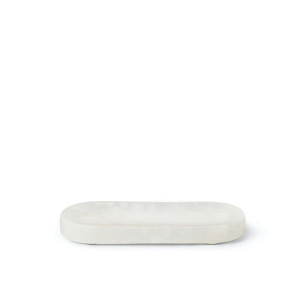 Marblelous oval tray - small, alabaster